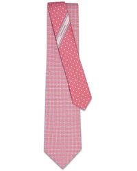 Ferragamo - Gancini And Hearts Print Silk Tie - Lyst