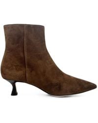 Mara Bini - Pointed-Toe Suede Ankle Boots - Lyst