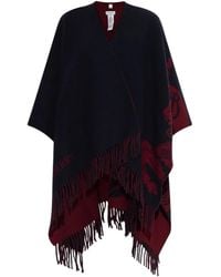 Burberry - Cape Met Franje - Lyst