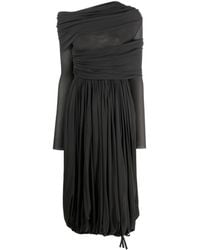 Philosophy Di Lorenzo Serafini - Draped-design Long-sleeve Dress - Lyst