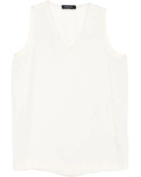 Fabiana Filippi - V-Neck Sleeveless Top - Lyst