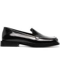 The Attico - Micol Asymmetric-toe Leather Loafers - Lyst