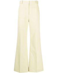 Victoria Beckham - Alina Tailored Flared Trousers - Lyst