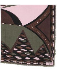 PUCCI - Sciarpa Con Stampa Geometrica - Lyst