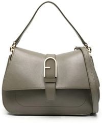 Furla - Bolso shopper con placa del logo - Lyst