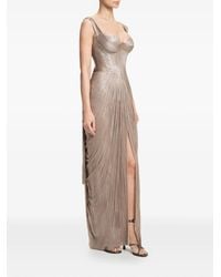 Maria Lucia Hohan - Anais Pleated Lace-Up Maxi Dress - Lyst
