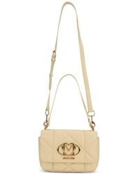 Love Moschino - Quilted Logo-Plaque Shoulder Bag - Lyst