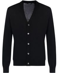 Franzese Collection - V-Neck Ribbed Cardigan - Lyst