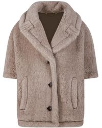 Max Mara - Button Short-Sleeve Cape - Lyst