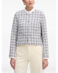 Morgan - Kraagloos Geruit Vest - Lyst