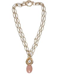 D'Estree - Collier En Chaîne À Médaillon - Lyst