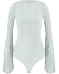 Genny - Balloon Sleeve Bodysuit - Lyst