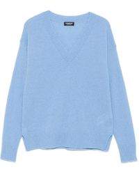 Dondup - V-Neck Wool Sweater - Lyst