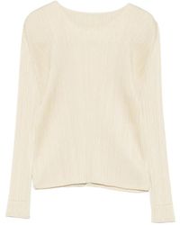 Pleats Please Issey Miyake - Monthly Colors December Long-Sleeve Pleated T-Shirt - Lyst