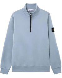 Stone Island - 6100070 Organic-Cotton-Fleece Sweatshirt - Lyst