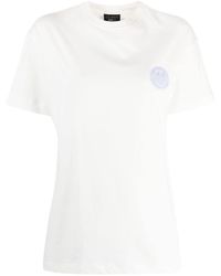 Joshua Sanders - Smiley-motif Cotton T-shirt - Lyst