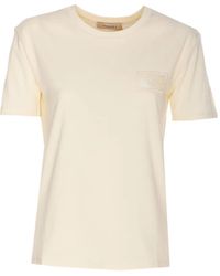 Twinset - Embroidered-Logo Crew-Neck T-Shirt - Lyst