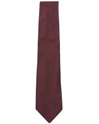 Canali - Micro-Pattern Silk Tie - Lyst
