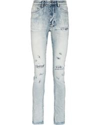 Ksubi - Van Winkle Fire Patch Punk Blu Skinny Jeans - Lyst