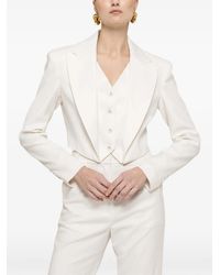Nissa - Button Cropped Blazer - Lyst