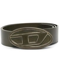DIESEL - 1Dr Logo-Buckle Leather Belt - Lyst