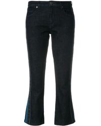 Victoria Beckham - Flared Cropped Jeans - Lyst