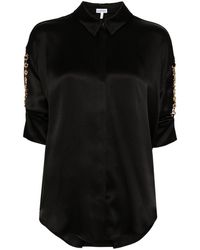 Loewe - Short-sleeve Silk Shirt - Lyst