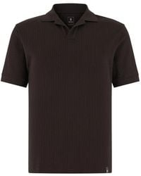 BOGGI - Jacquard Open-Collar Polo Shirt - Lyst
