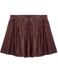 Jonathan Simkhai - Bryar Leather Mini Skirt - Lyst