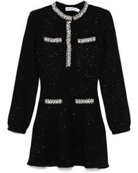 Self-Portrait - Sequin Knit Mini Dress - Lyst