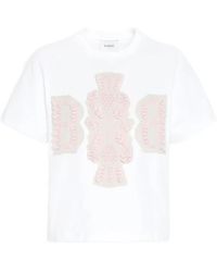 Barrie - Logo-Patch Cotton T-Shirt - Lyst
