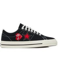 Converse - X Comme Des Garçons Play One Star Low-Top Sneakers - Lyst