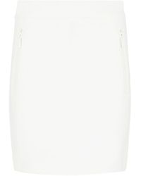 Emporio Armani - Cotton Mini Skirt - Lyst