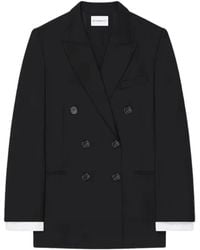 Givenchy - Chaqueta De Lana Y Mohair Con Doble Botonadura - Lyst