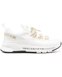 Versace Jeans Couture - Dynamic Logo-print Leather Sneakers - Lyst