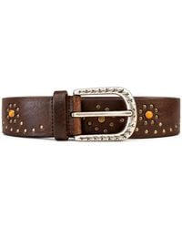 Anderson's - Stud-Embellished Leather Belt - Lyst