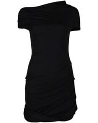 Paris Georgia Basics - Robe Courte Ida Froncée À Épaules Dénudées - Lyst