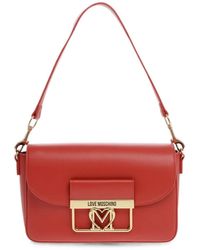 Moschino - Logo-Plaque Shoulder Bag - Lyst