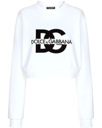 Dolce & Gabbana - Sweat en coton mélangé à logo imprimé - Lyst