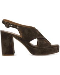 Julie Dee - Suede Heeled Sandals - Lyst