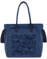 Ferragamo - Tote Bag With Logo - Lyst