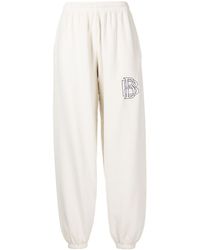 Blood Brother Embroidered-logo Track Trousers - White