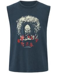 PALY - Sleeveless Distressed T-Shirt - Lyst