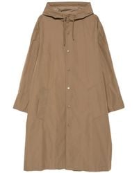 A.P.C. - Hooded Button Coat - Lyst