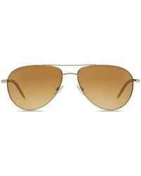 Oliver Peoples - Men's Benedict Aviator Sunglasses - Lyst