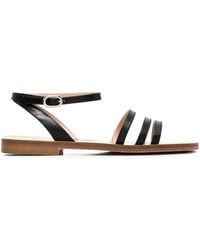 SCAROSSO - Sarah Leather Sandals - Lyst