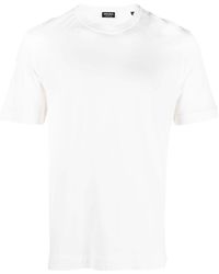 Zegna - T-shirt Met Logopatch - Lyst