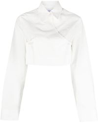 Matériel - Cropped Double-breasted Shirt - Lyst