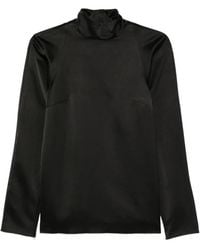 DARKPARK - Satin High-Neck Top - Lyst