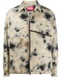 A_COLD_WALL* - X Diesel Tag Stain-Print Lightweight Jackets - Lyst